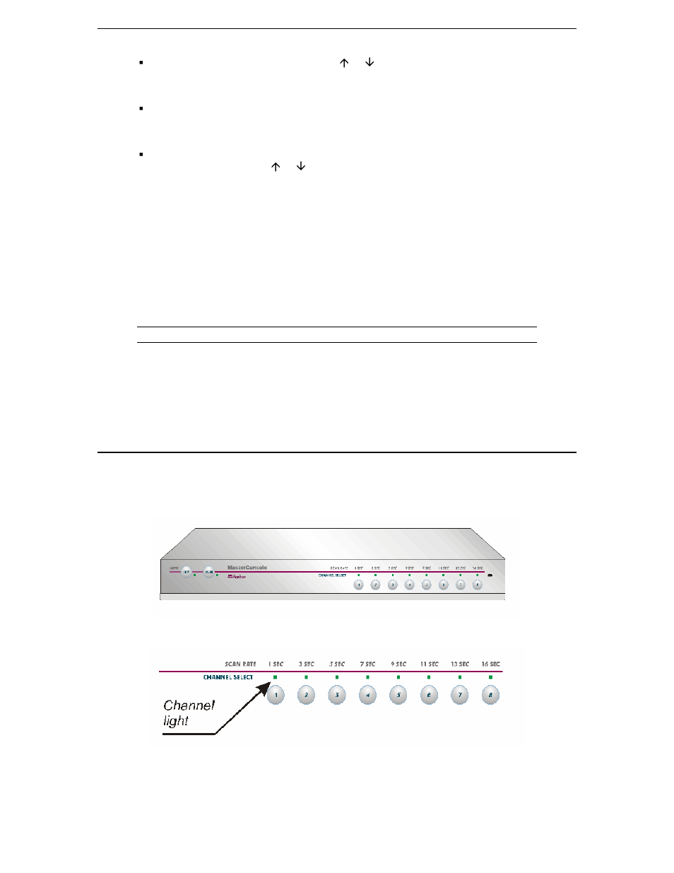 Setting autoscan, Operation: using front panel buttons, Figure 15 masterconsole ii front panel | Samsung MCC8 User Manual | Page 19 / 46