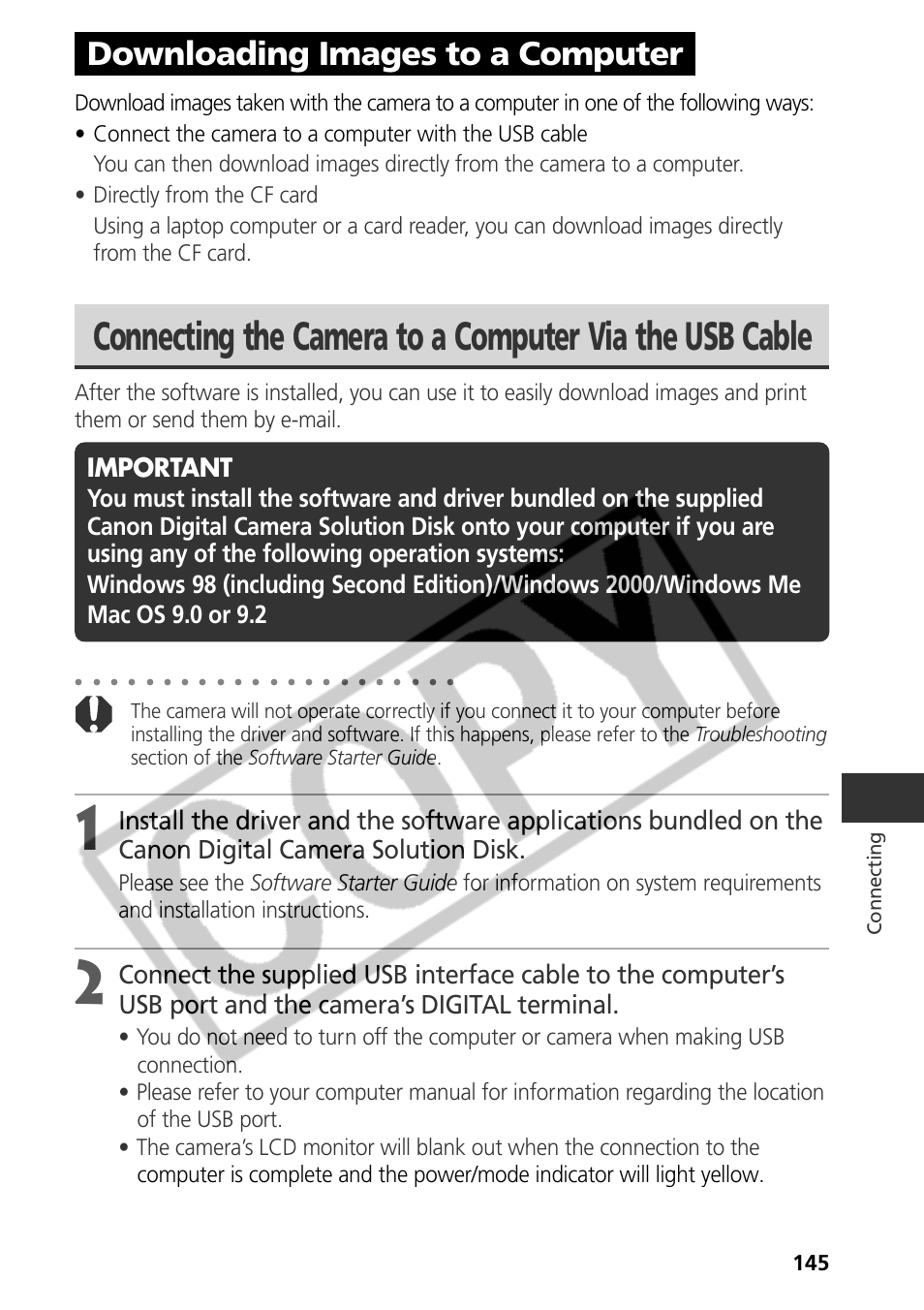 Downloading images to a computer | Samsung CDI-E090-010 User Manual | Page 151 / 186