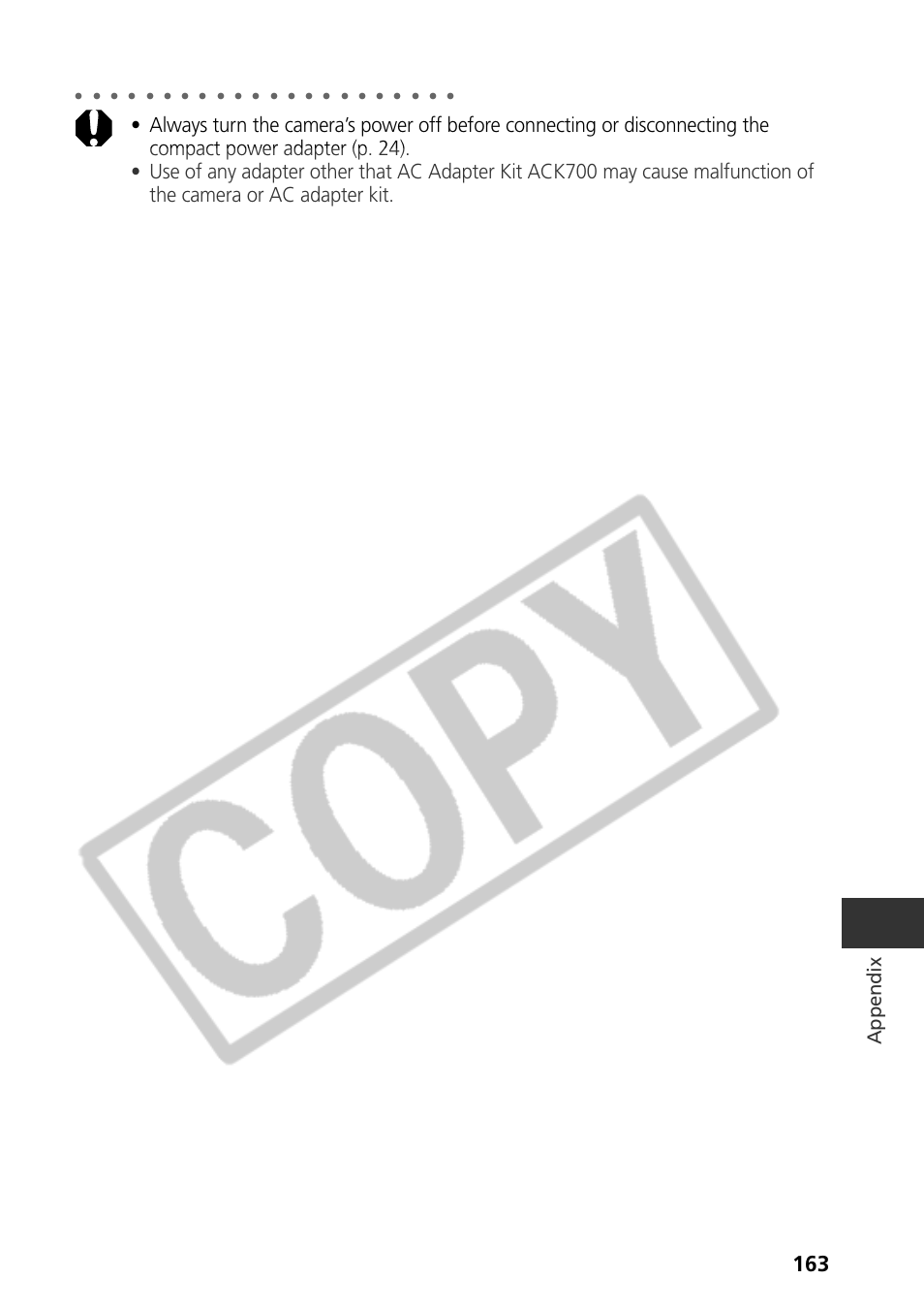 Appendix | Samsung CDI-E090-010 User Manual | Page 169 / 186