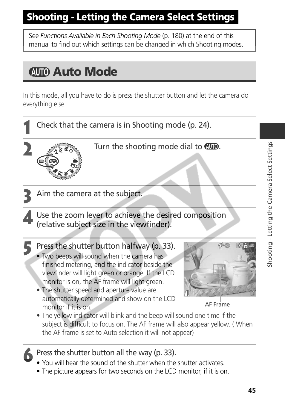 Auto mode | Samsung CDI-E090-010 User Manual | Page 51 / 186