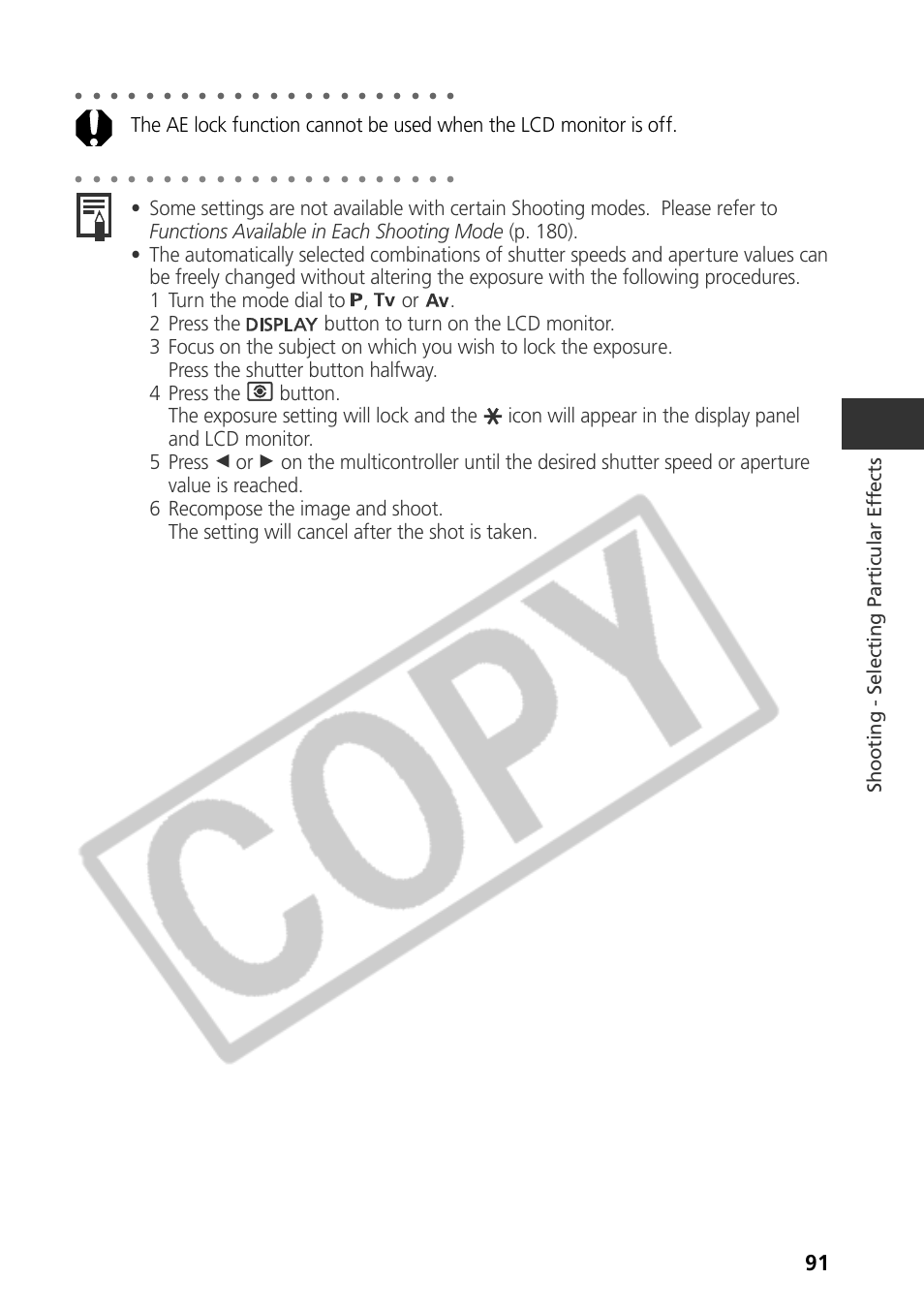 Shooting - selecting par ticular ef fects | Samsung CDI-E090-010 User Manual | Page 97 / 186