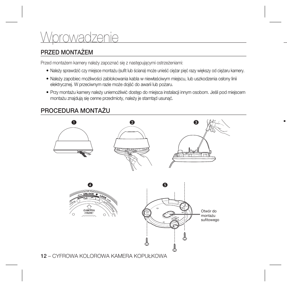 Wprowadzenie | Samsung SCC-B5367 User Manual | Page 84 / 179