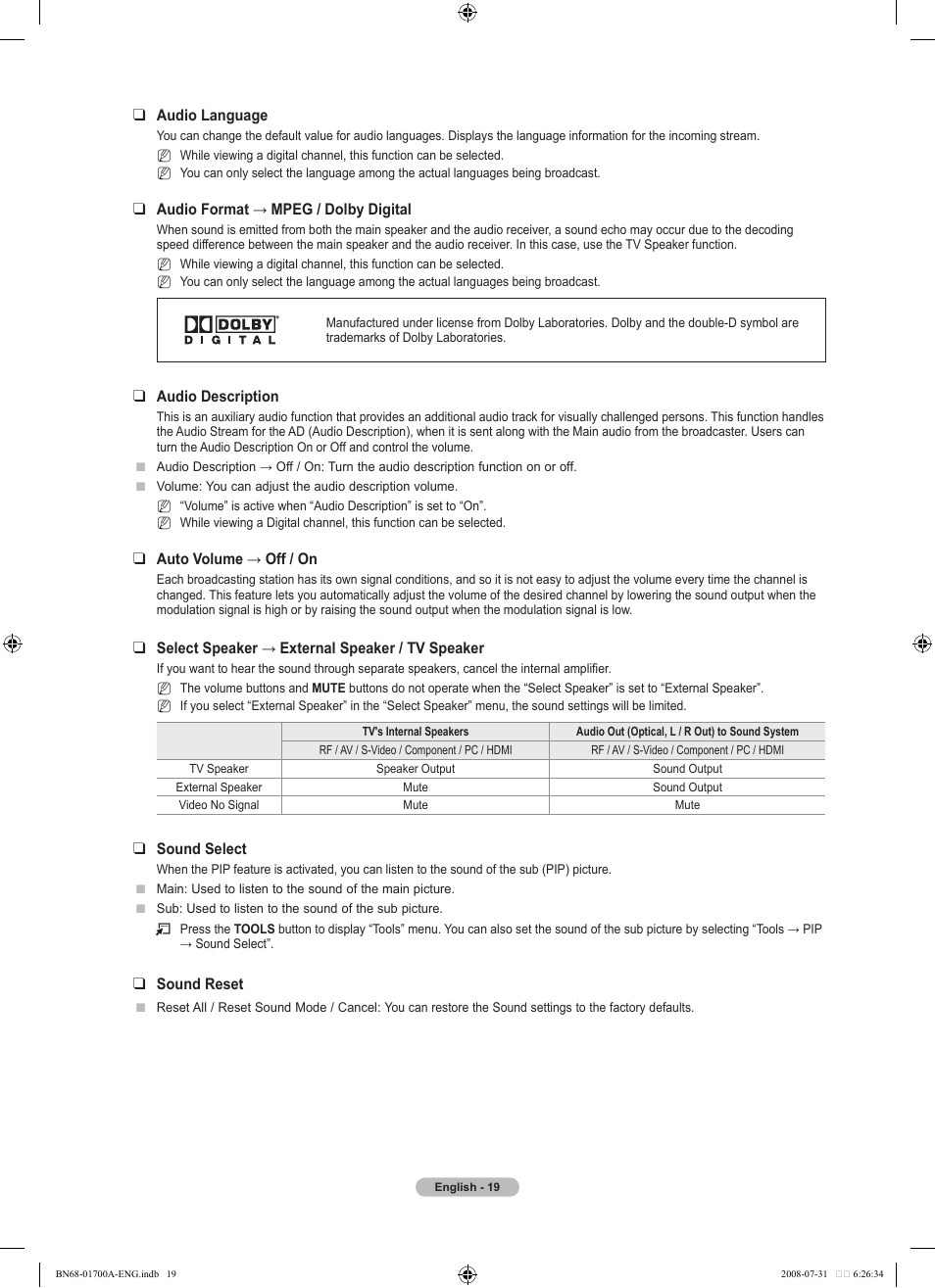 Samsung BN68-01700A-00 User Manual | Page 21 / 68