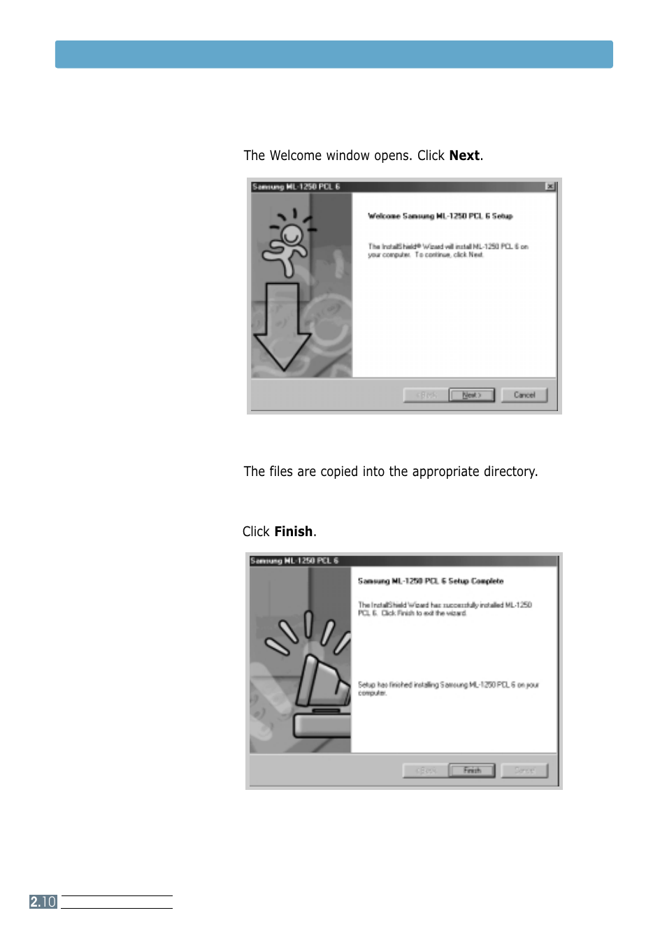 Install the printer software 4 | Samsung ML-1250 User Manual | Page 24 / 136