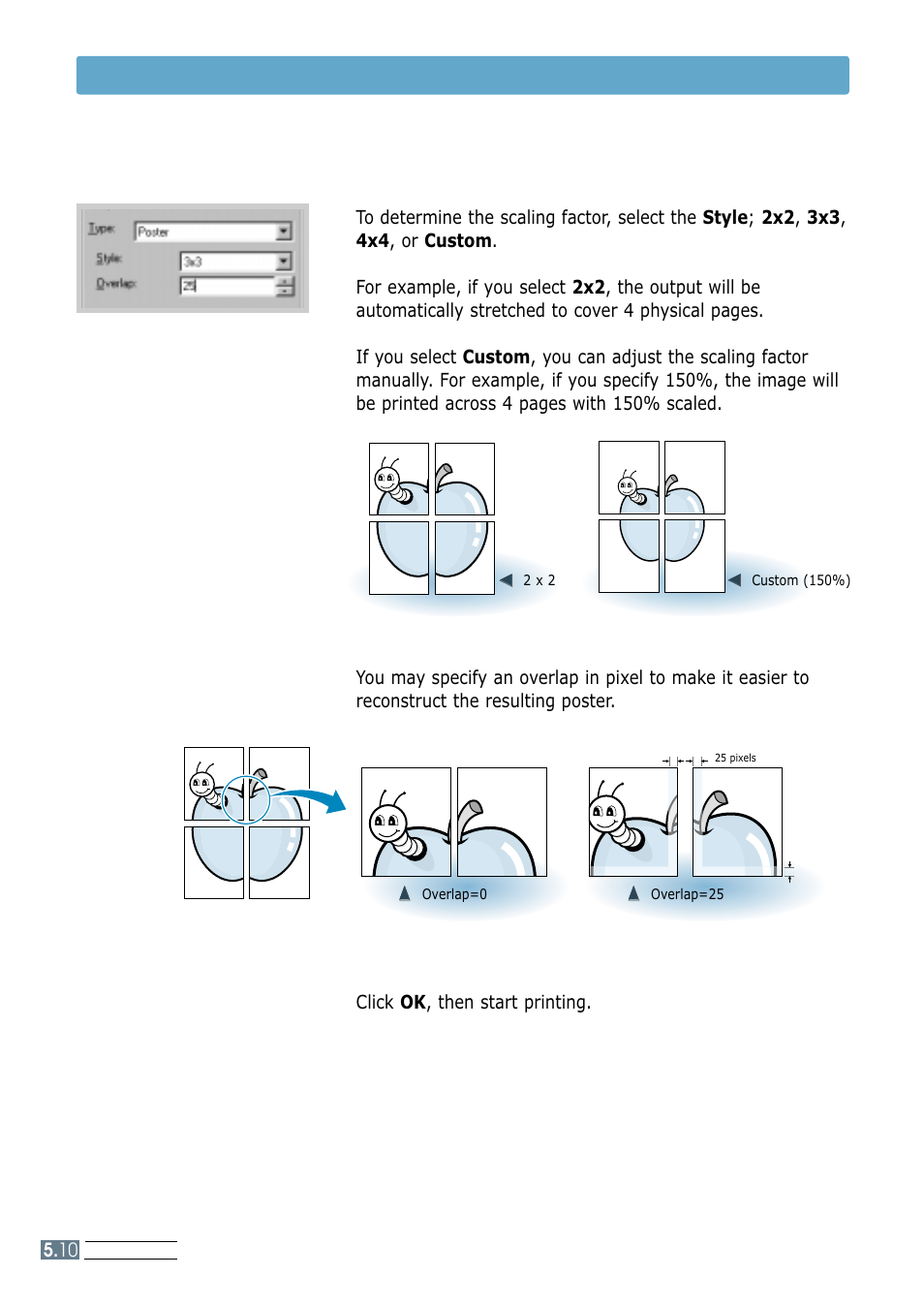 Printing posters | Samsung ML-1250 User Manual | Page 58 / 136