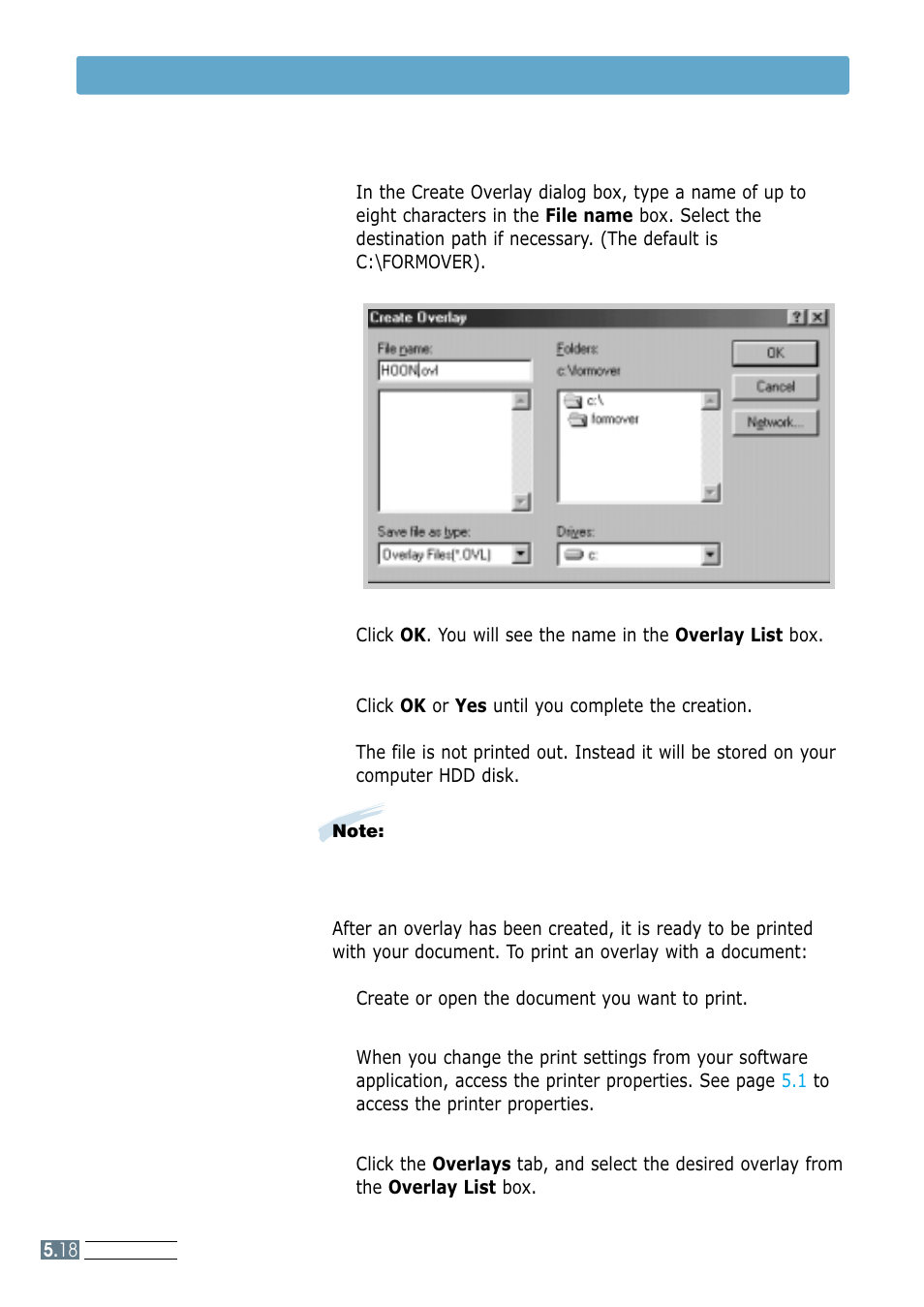 Using page overlay | Samsung ML-1250 User Manual | Page 66 / 136