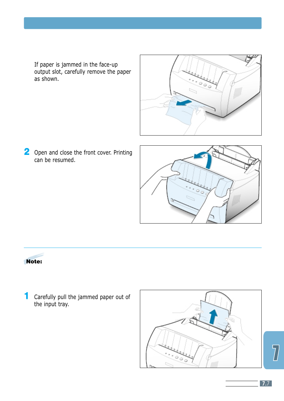 Input area | Samsung ML-1250 User Manual | Page 85 / 136