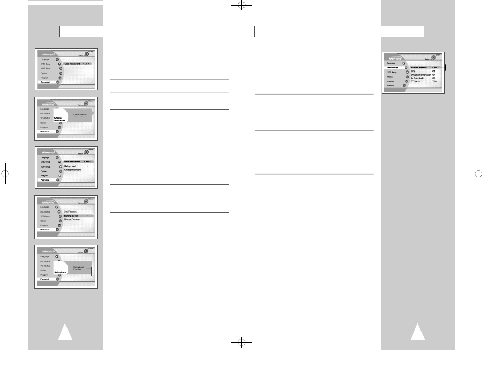 Digital output, Parental | Samsung DVD-V2500 User Manual | Page 14 / 34