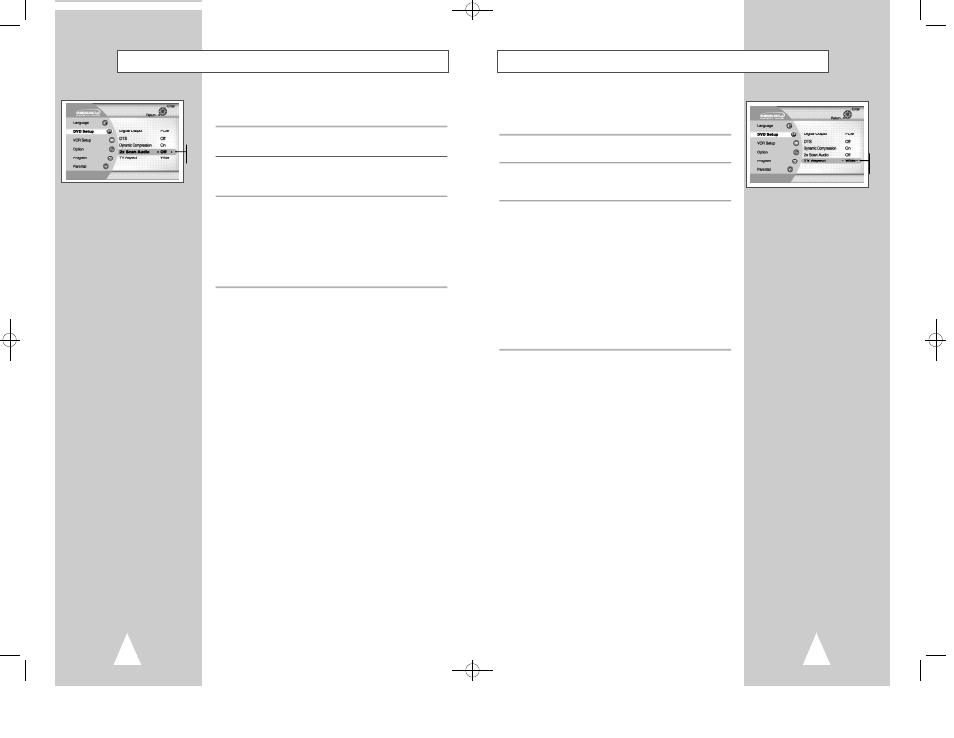 Tv aspect ratio, 2x scan audio | Samsung DVD-V2500 User Manual | Page 16 / 34