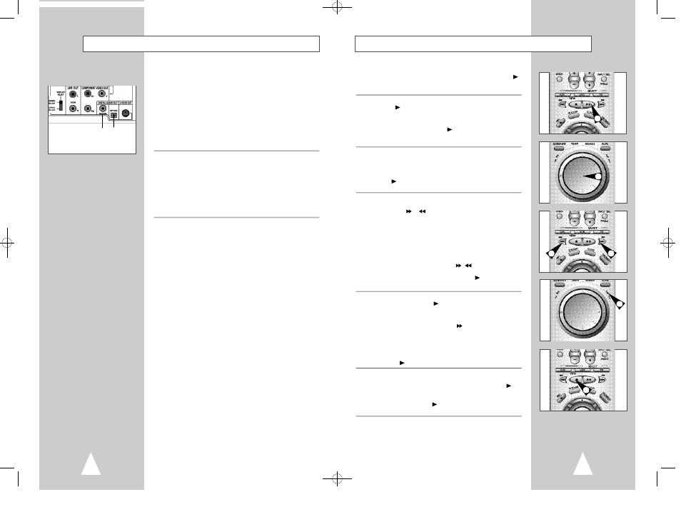 Special playback features, A/v receiver connections | Samsung DVD-V2500 User Manual | Page 17 / 34
