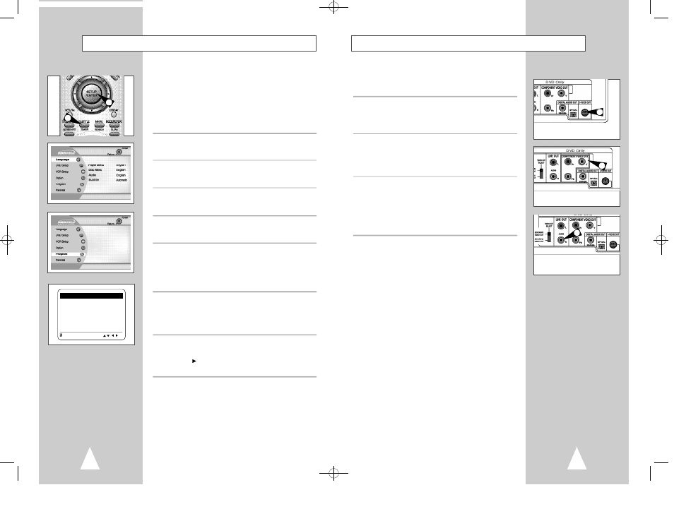 S-video/component video connections (for dvd), How to set a timer recording | Samsung DVD-V2500 User Manual | Page 31 / 34