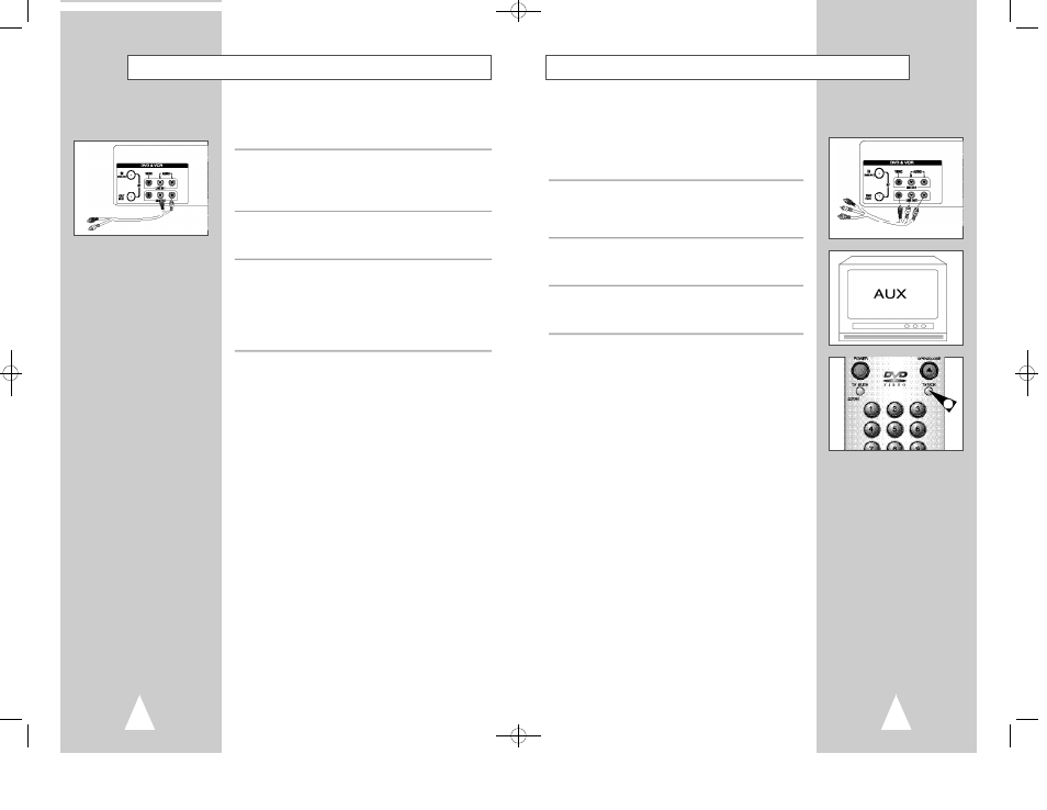 Monitor tv connections, Stereo connections | Samsung DVD-V2500 User Manual | Page 32 / 34