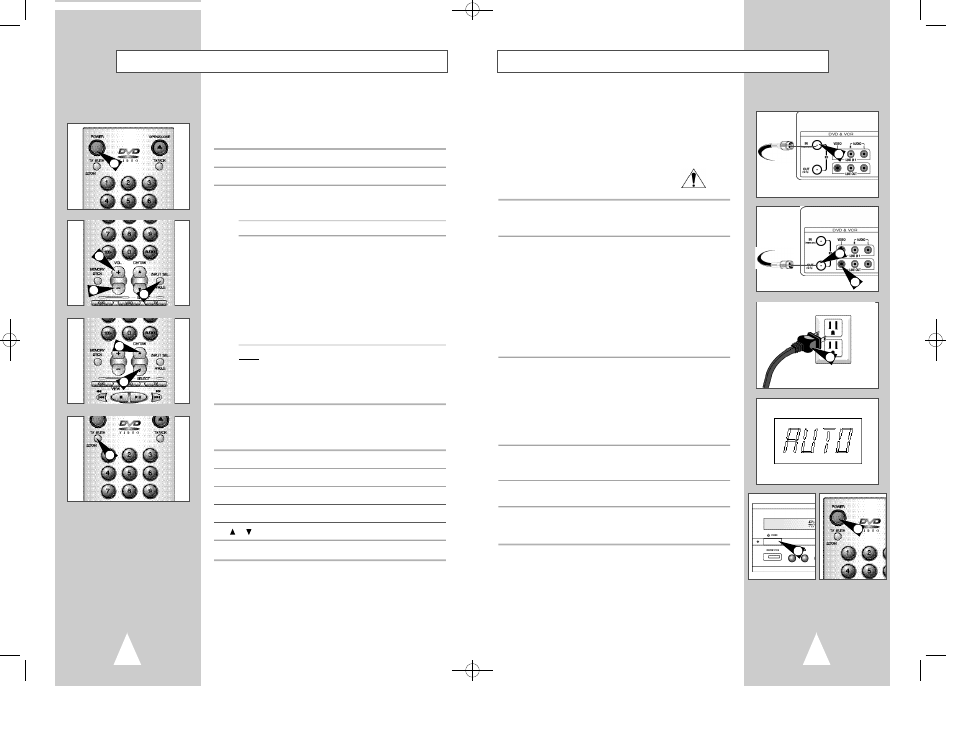 Basic connections/auto setup, Using the tv buttons on the remote control | Samsung DVD-V2500 User Manual | Page 7 / 34