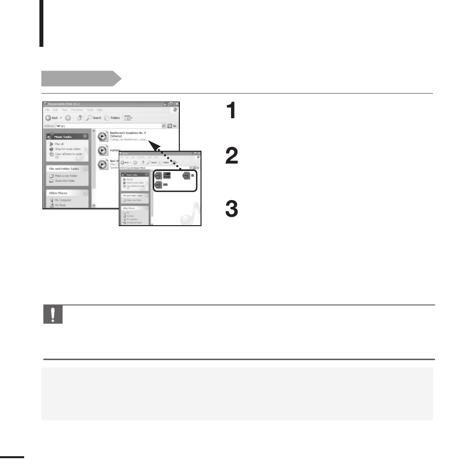 Using as a removable disk | Samsung YP-K3 User Manual | Page 22 / 58