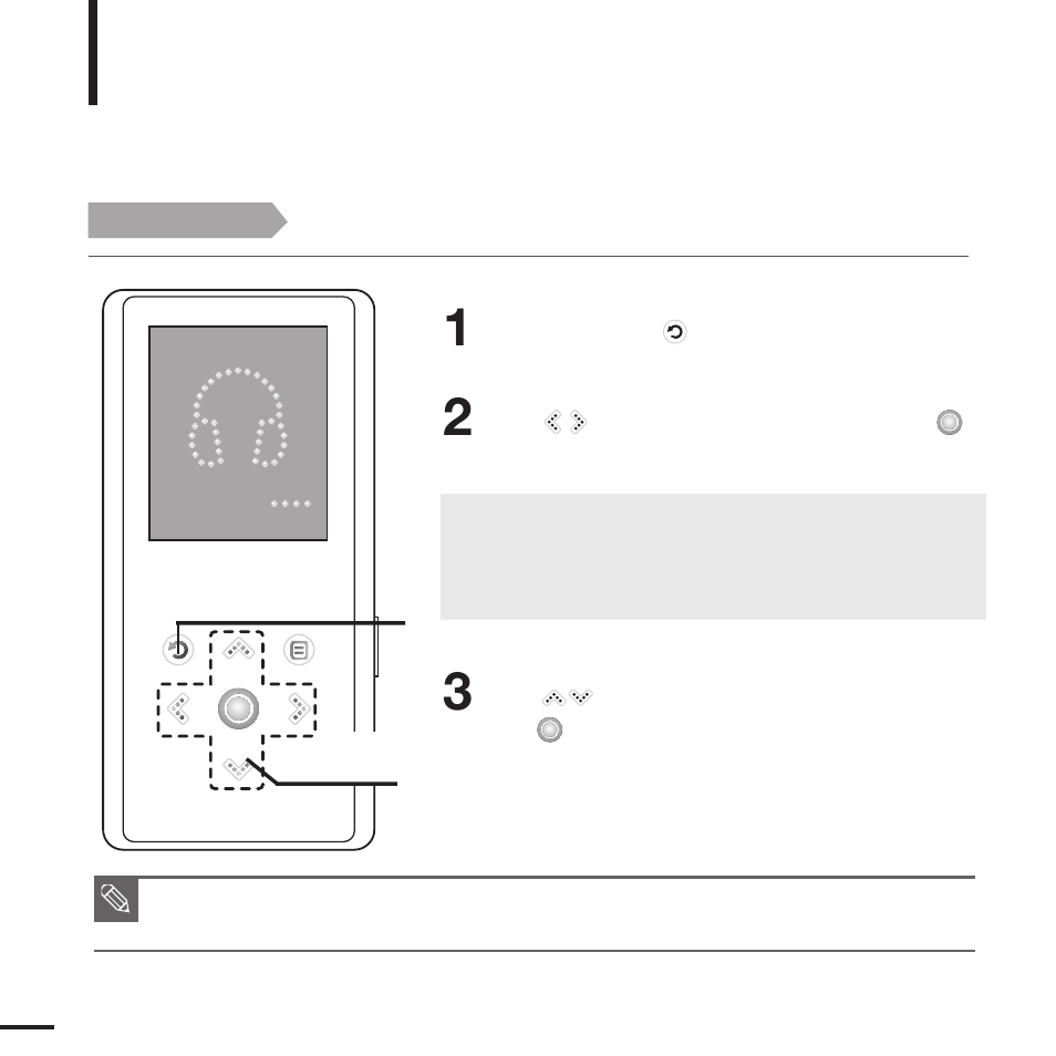 Chapter 3. multimedia function, Listening to music | Samsung YP-K3 User Manual | Page 24 / 58