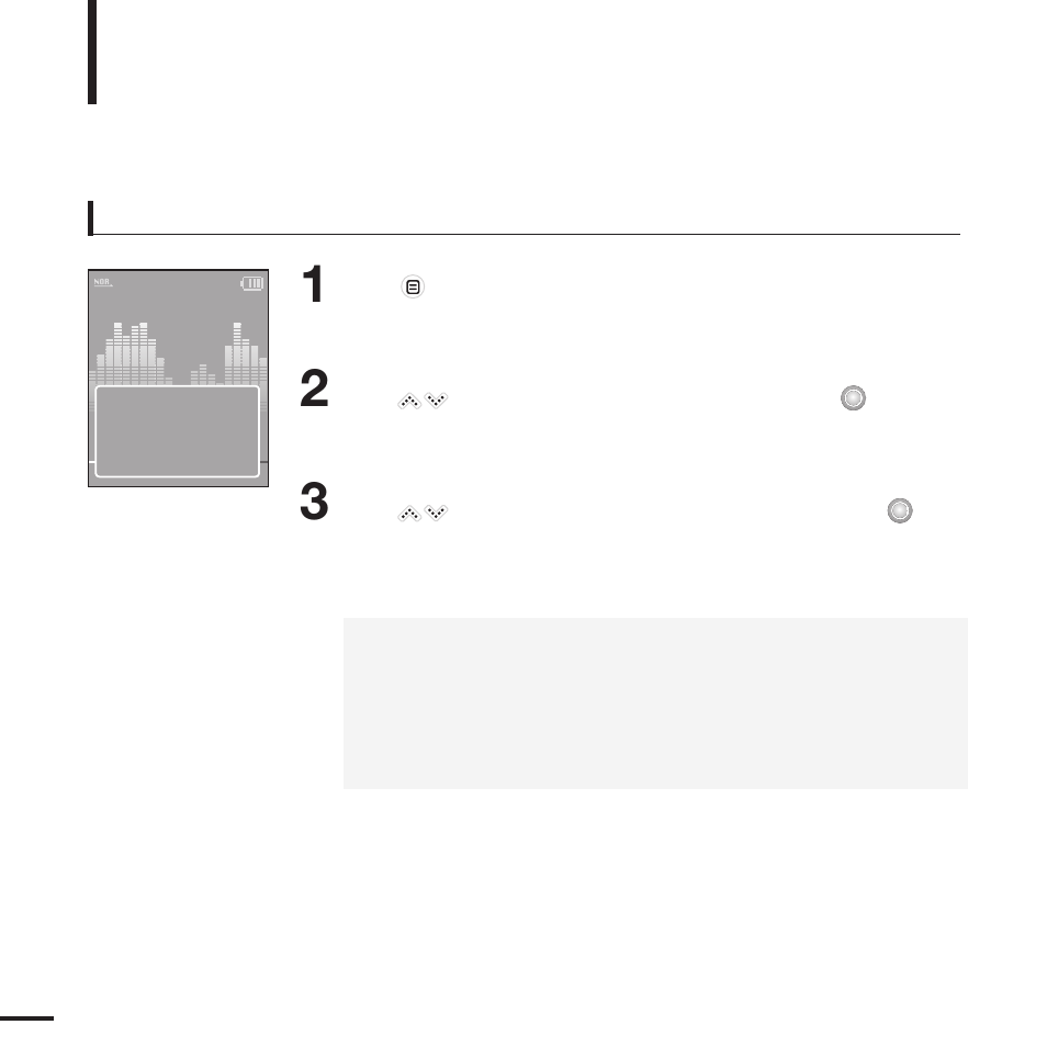 Using the music option menu, Continued) | Samsung YP-K3 User Manual | Page 32 / 58