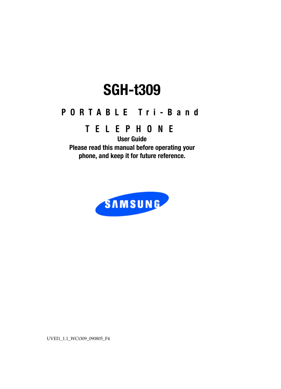 Samsung SGH-t309 User Manual | 198 pages