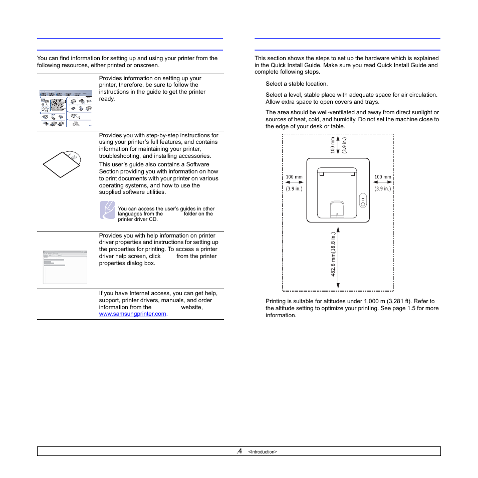 Finding more information, Setting up the hardware, Finding more information setting up the hardware | Samsung ML-2850 User Manual | Page 13 / 87