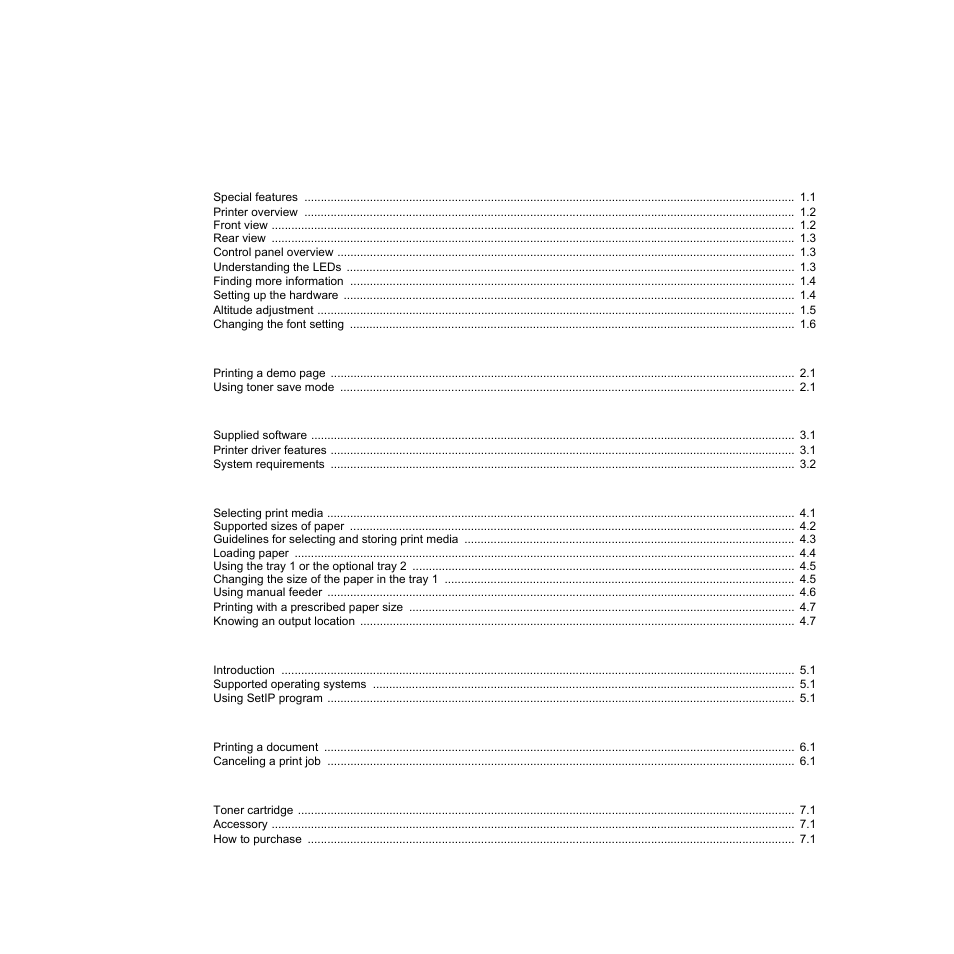 Samsung ML-2850 User Manual | Page 5 / 87