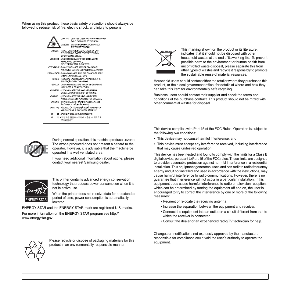 Samsung ML-2850 User Manual | Page 8 / 87
