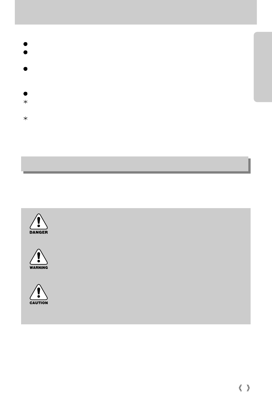Getting to know your camera, About the icons danger, Warning | Caution | Samsung A63 User Manual | Page 5 / 120