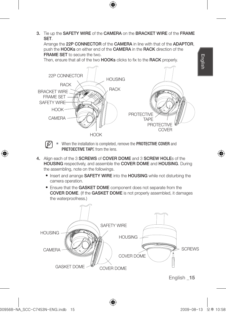 Samsung SCC-C7453N User Manual | Page 15 / 54