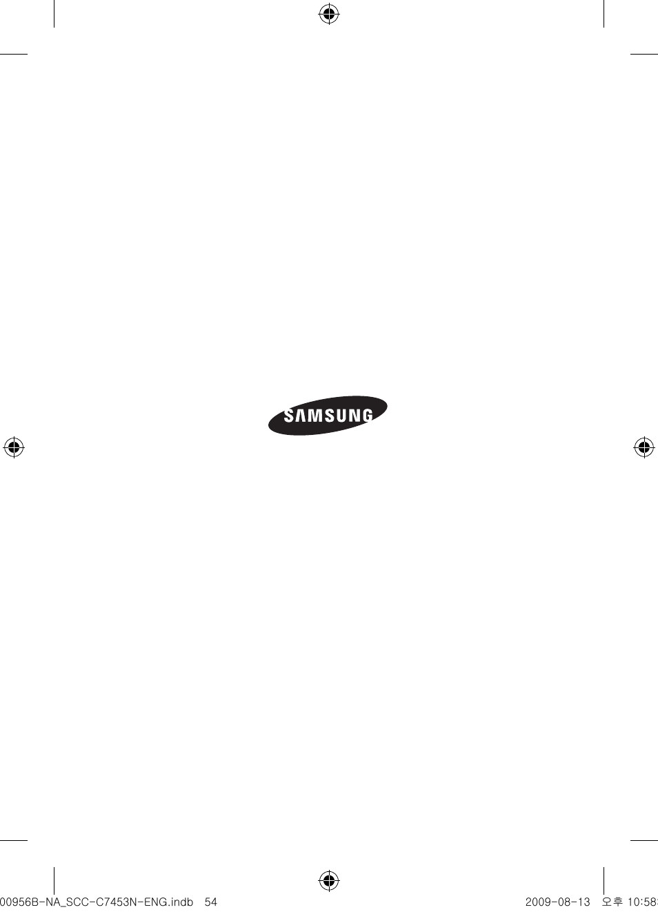 Samsung SCC-C7453N User Manual | Page 54 / 54