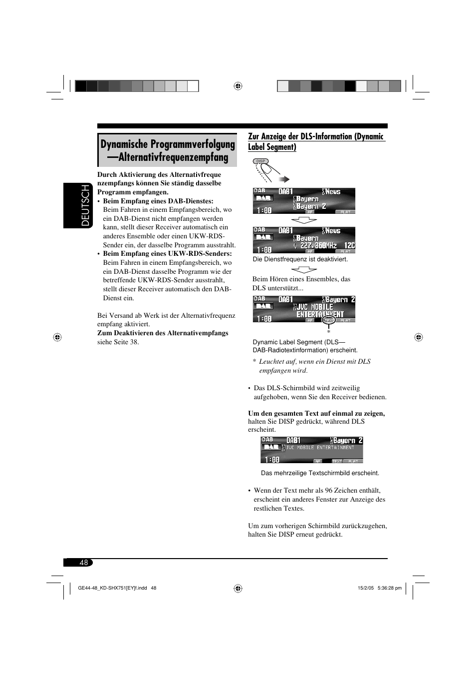 Deutsch | JVC KD-SHX751 User Manual | Page 104 / 171