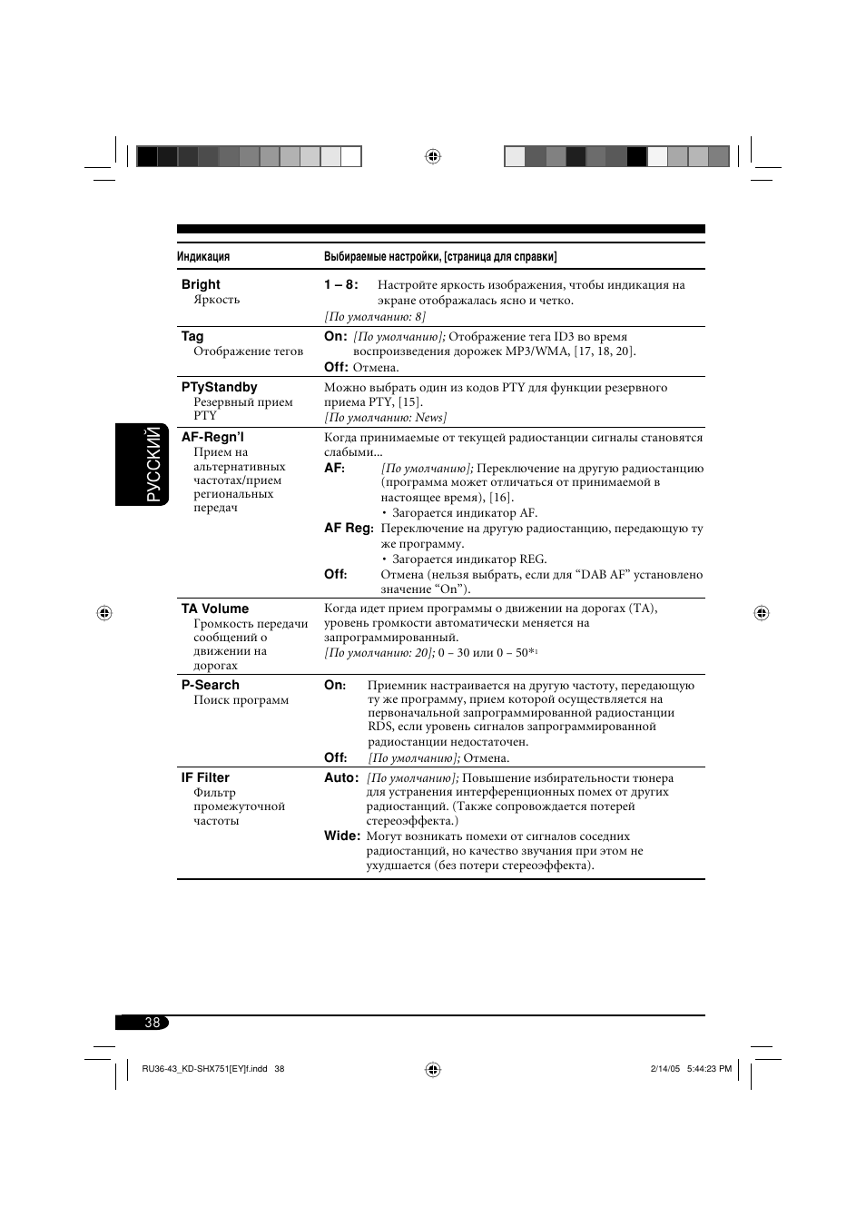 Руcckий | JVC KD-SHX751 User Manual | Page 150 / 171