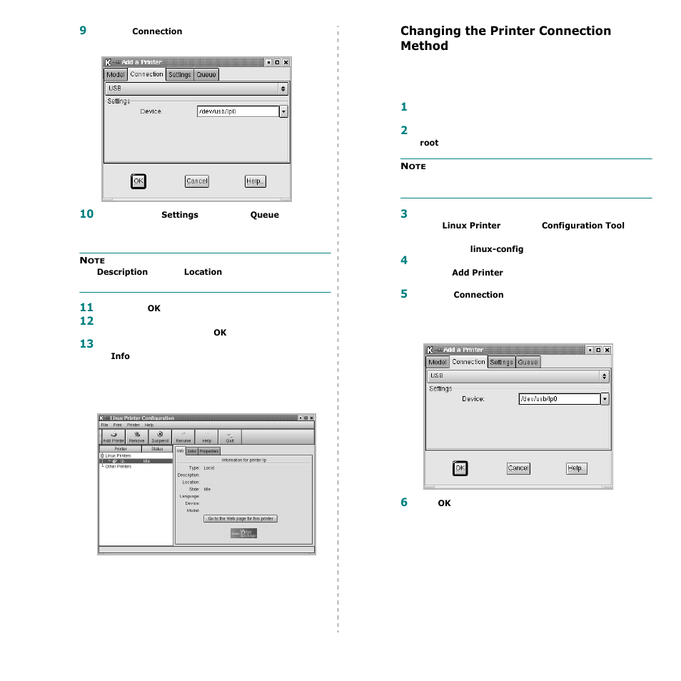 Changing the printer connection method | Samsung CLP-600 User Manual | Page 106 / 115