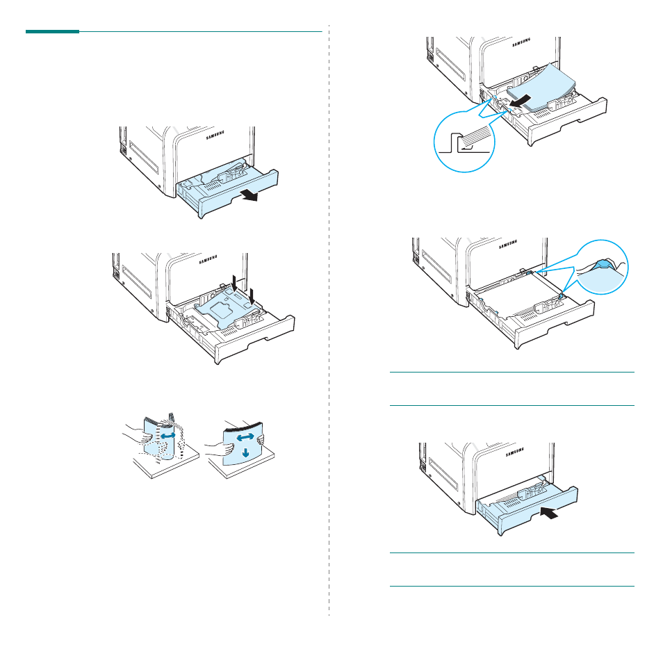 Loading paper | Samsung CLP-600 User Manual | Page 15 / 115