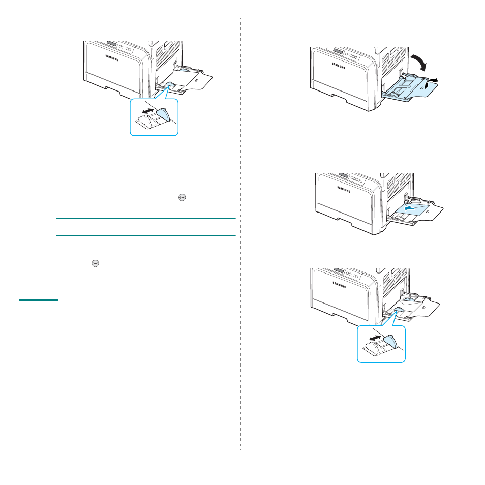 Printing on special print materials, Printing on envelopes | Samsung CLP-600 User Manual | Page 30 / 115