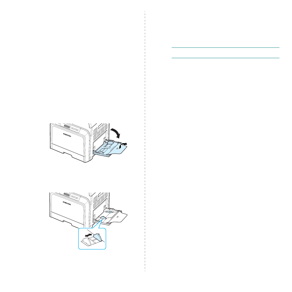 Printing on card stock or custom- sized materials, Printing on card stock or custom-sized materials | Samsung CLP-600 User Manual | Page 32 / 115