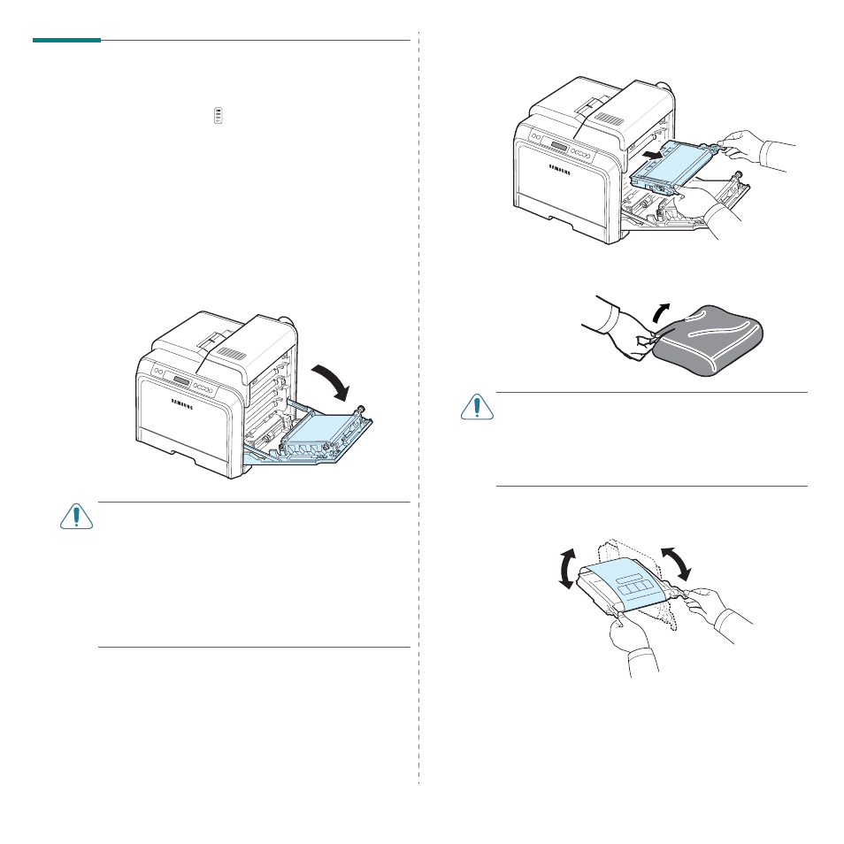 Replacing toner cartridges, Ee 6.4) | Samsung CLP-600 User Manual | Page 37 / 115