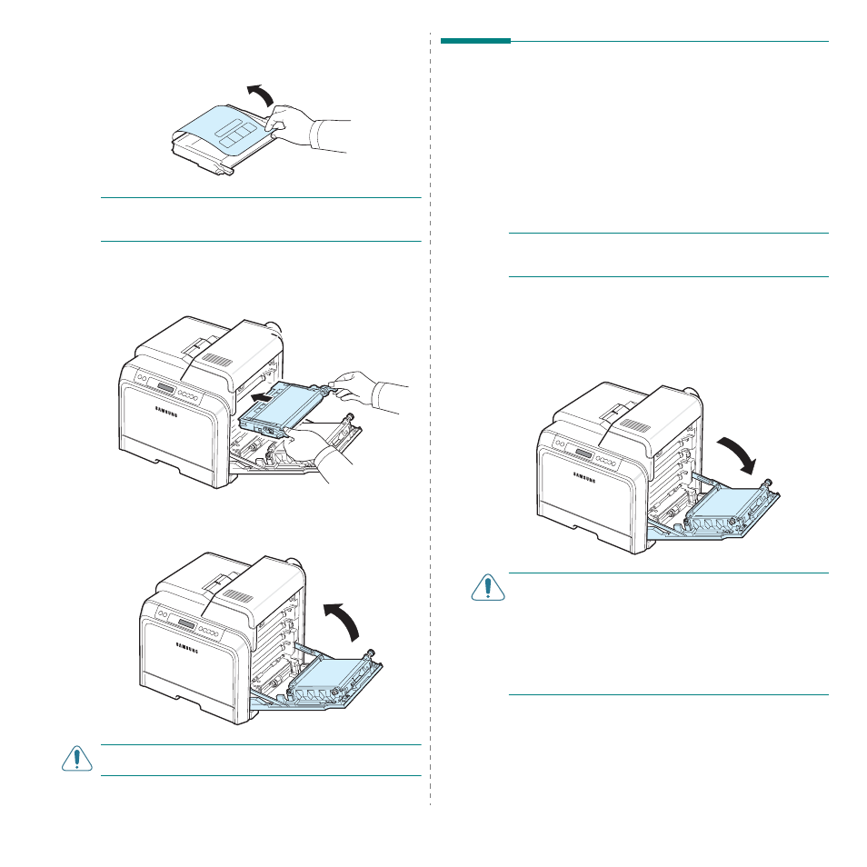 Replacing the paper transfer belt | Samsung CLP-600 User Manual | Page 38 / 115
