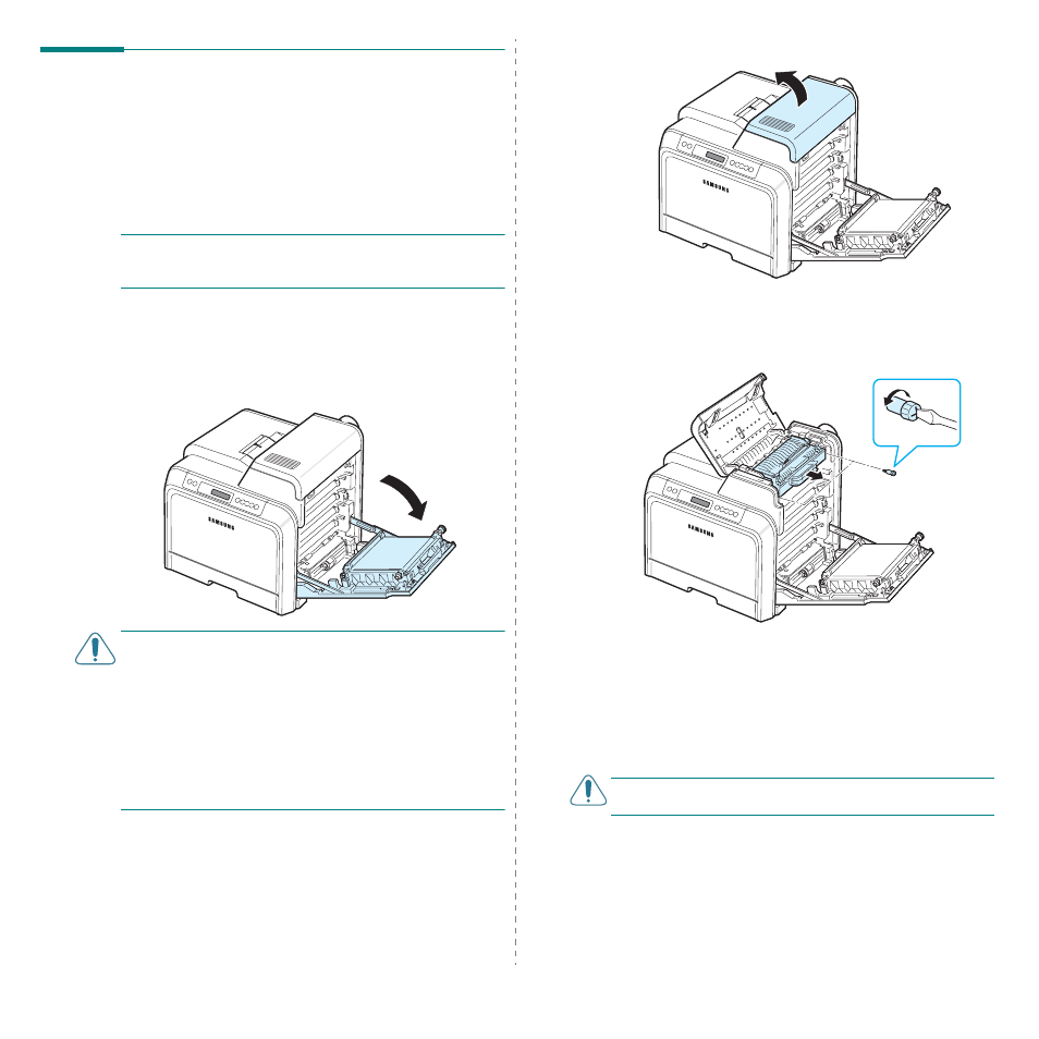 Replacing the fuser unit | Samsung CLP-600 User Manual | Page 40 / 115