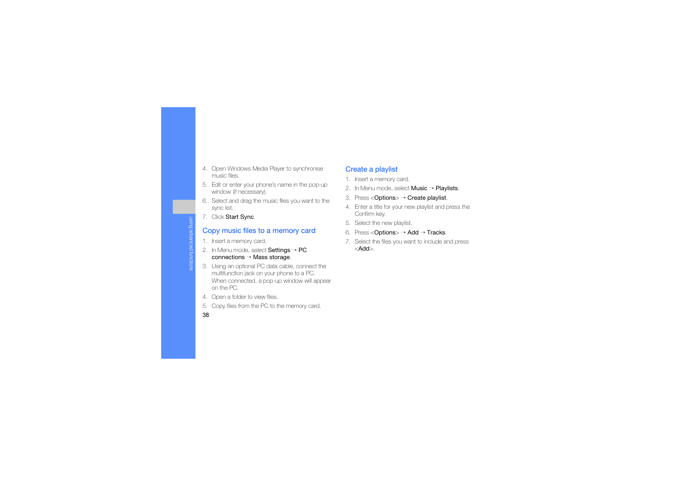 P. 38 | Samsung B2100 User Manual | Page 42 / 63