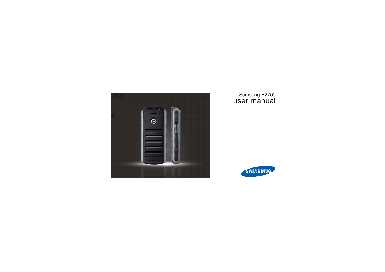 Samsung B2700 User Manual | 63 pages