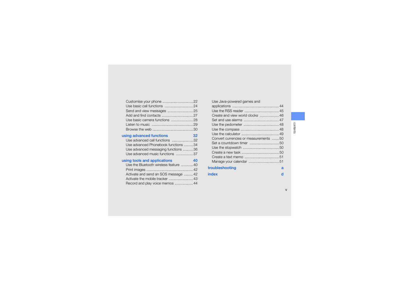 Samsung B2700 User Manual | Page 5 / 63