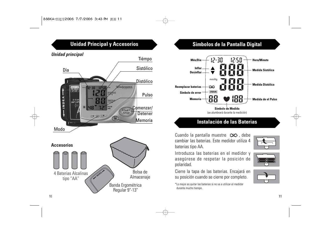 Unidad principal y accesorios | Samsung BA-716W User Manual | Page 21 / 30