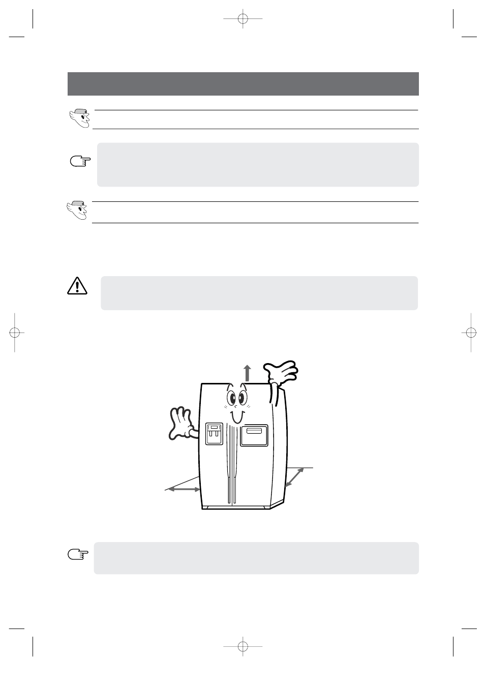 Installation of the refrigerator, Checking the dimensions of your entrance door, Selecting the location for the refrigerator | Samsung DA99-00494B User Manual | Page 20 / 36