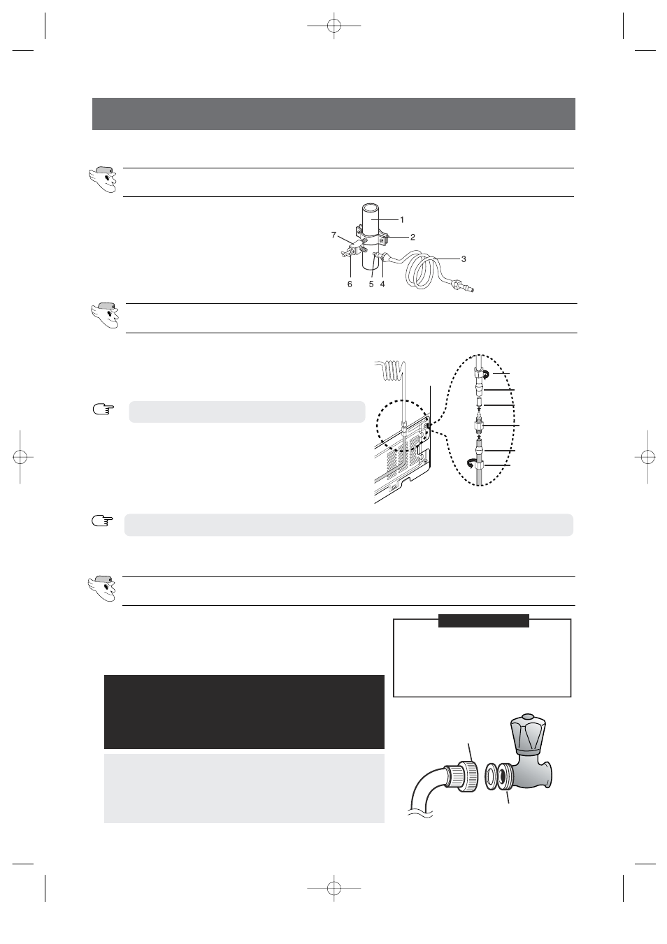 Installing of the water dispenser line, Case 2), Connecting to water supply line | For interior model (case 1) | Samsung DA99-00494B User Manual | Page 30 / 36