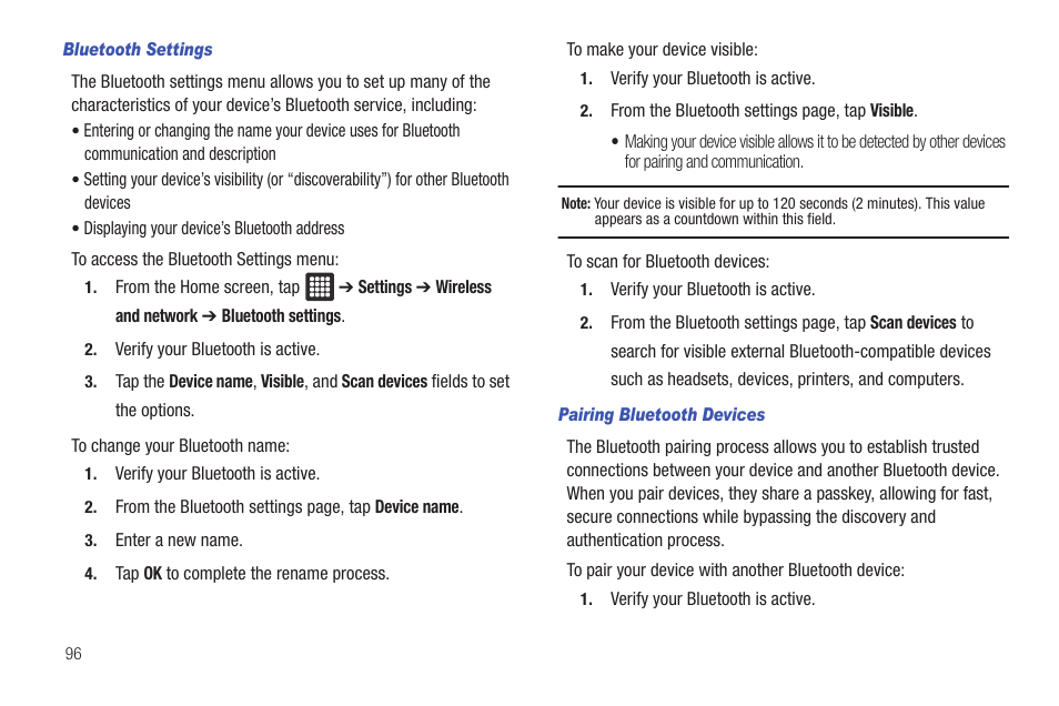 Samsung GALAXY Tab SGH-I987 User Manual | Page 100 / 149