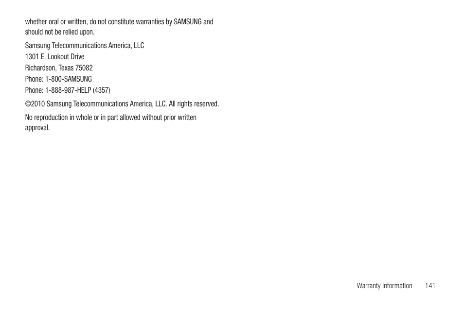 Samsung GALAXY Tab SGH-I987 User Manual | Page 145 / 149
