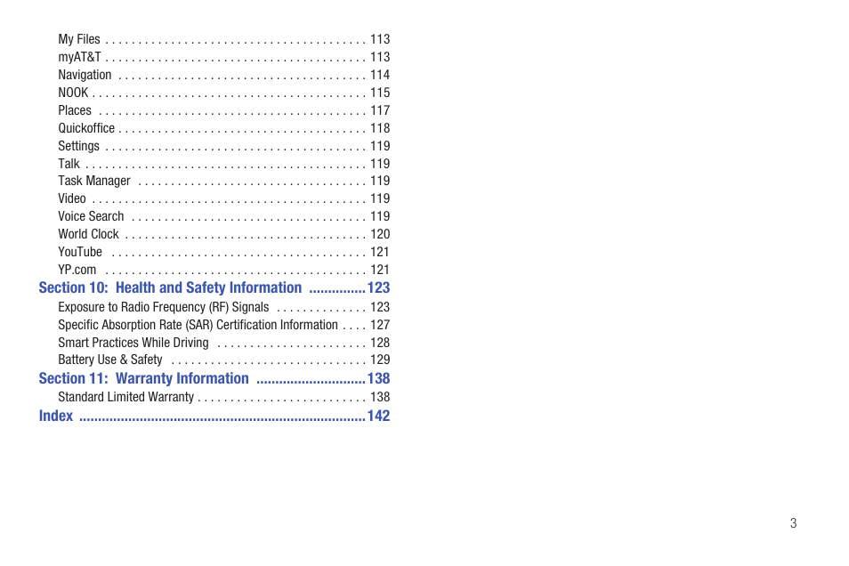 Samsung GALAXY Tab SGH-I987 User Manual | Page 7 / 149