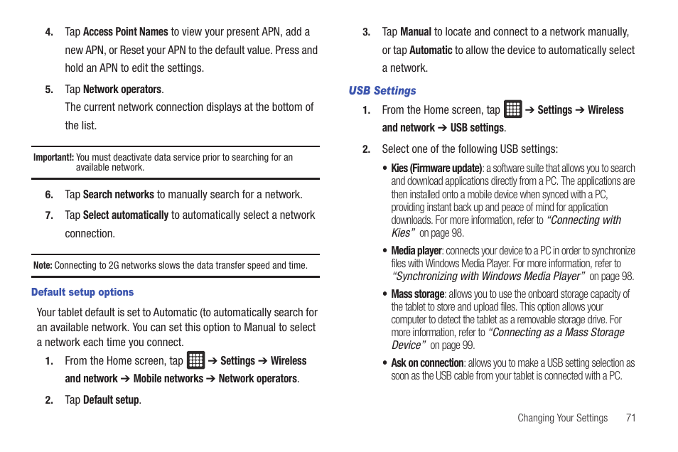 Samsung GALAXY Tab SGH-I987 User Manual | Page 75 / 149