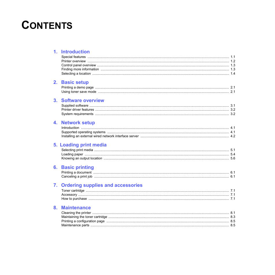 Samsung ML-2510 Series User Manual | Page 4 / 85