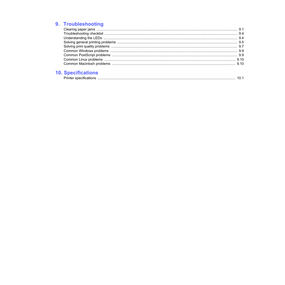 Samsung ML-2510 Series User Manual | Page 5 / 85