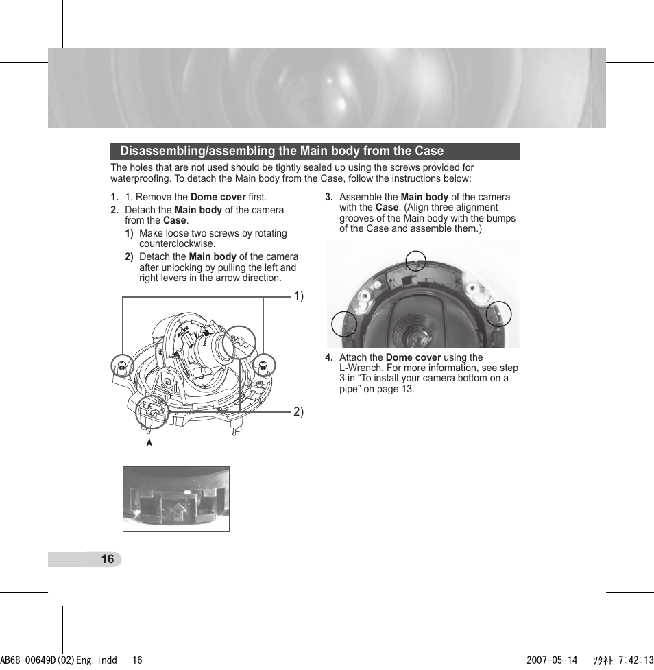 Samsung SCC-B539X User Manual | Page 16 / 131