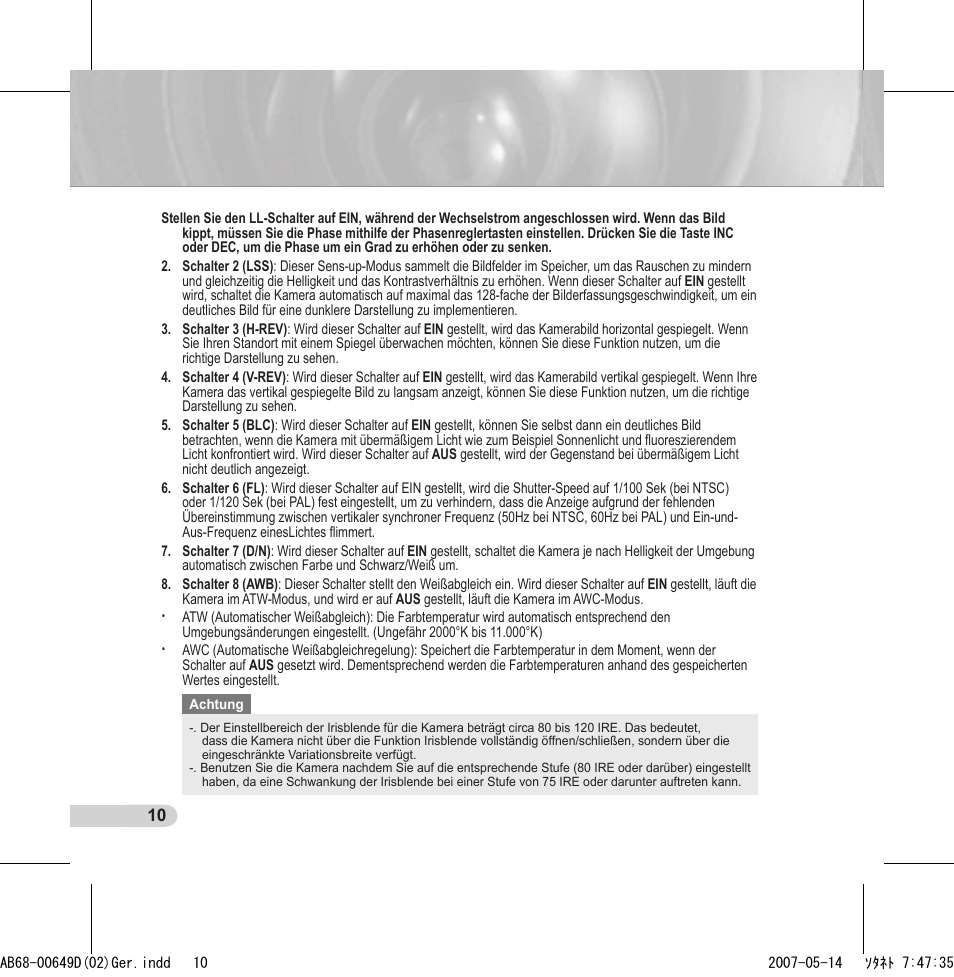 Samsung SCC-B539X User Manual | Page 32 / 131